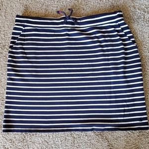Joules Boardwalk Skirt - cotton nautical stripe